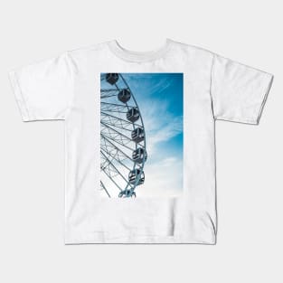 Blue Sky Ferris Wheel Kids T-Shirt